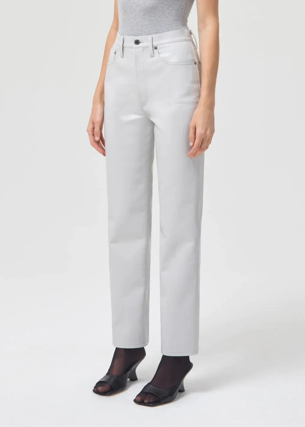 Agolde - Recycled Leather 90's Pinch Waist