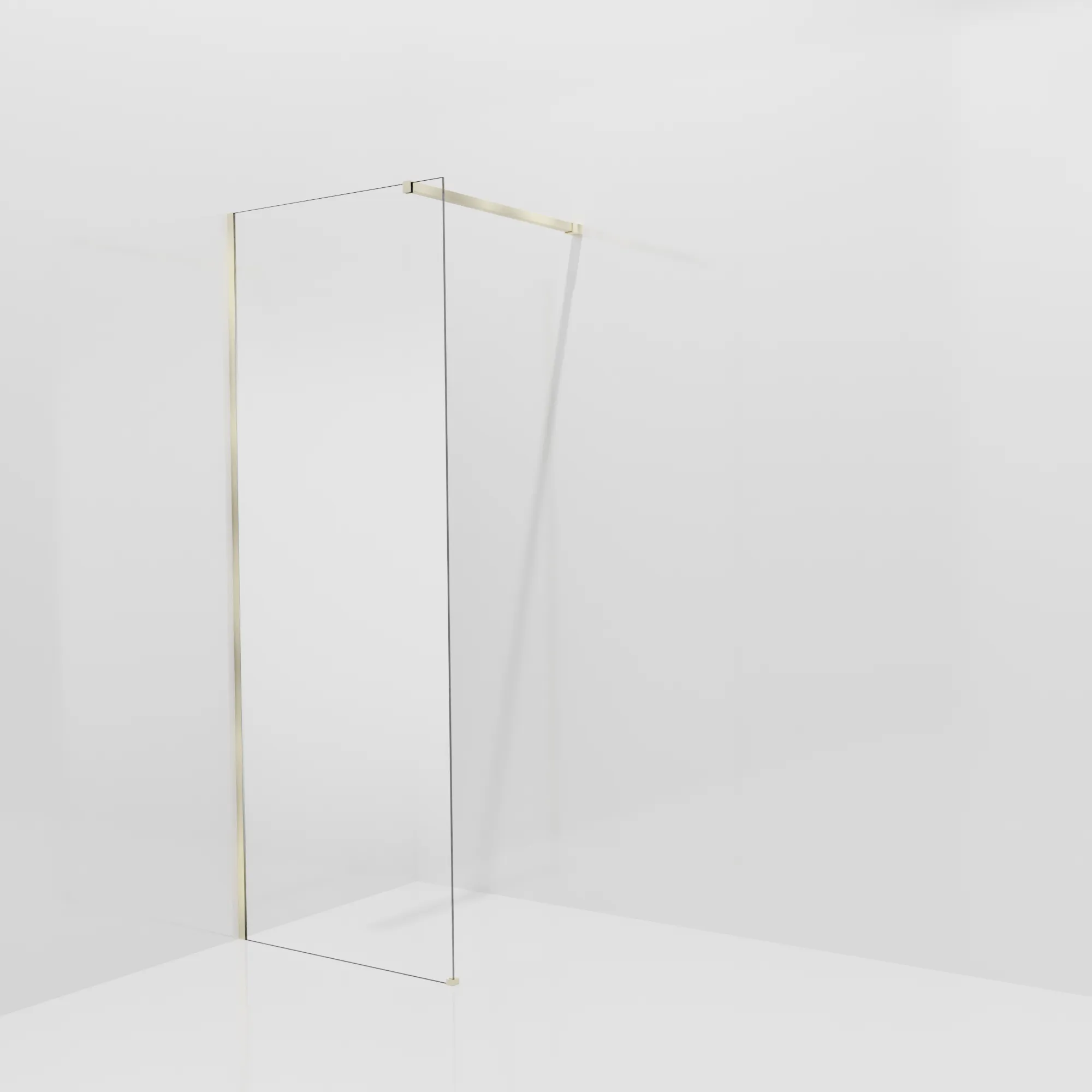 Balmani Modular douche à l'italienne: 80 x 200 cm, Permafrost, avec coating, Profil Brushed Champagne Gold