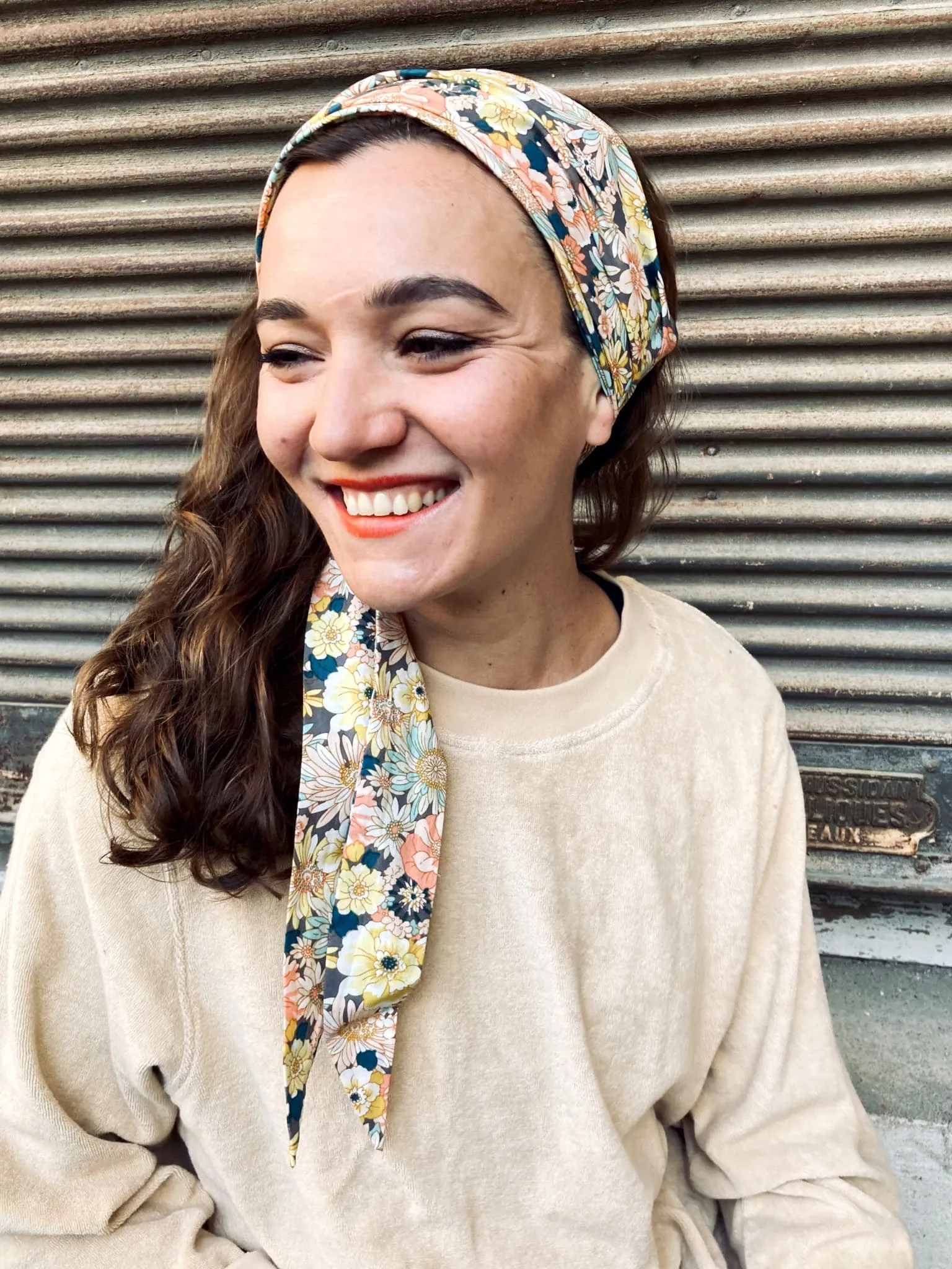 Bandeau à cheveux large – Liberty Dahlia