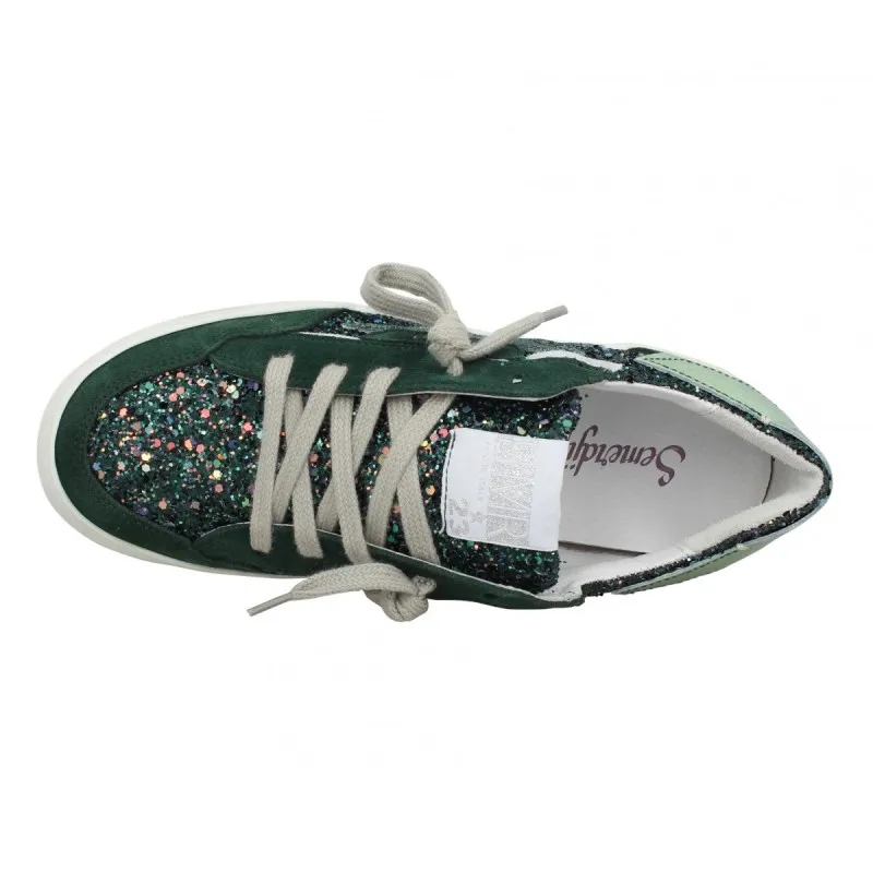 Basket ALE vert/paillette Semerdjian vert/paillette