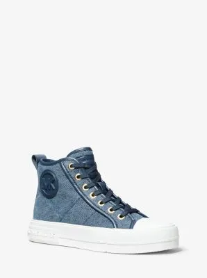 Basket montante Evy en denim