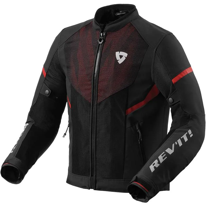 Blouson HYPERSPEED 2 GT AIR REVIT noir/rouge fluo - MAXXESS.FR, Blouson moto textile