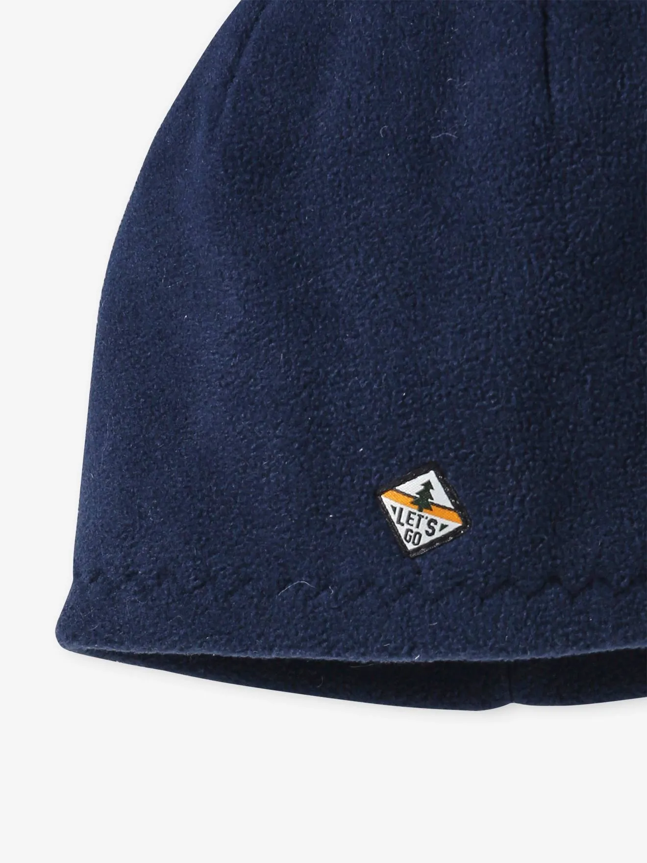 Bonnet garçon en maille polaire marine - Vertbaudet