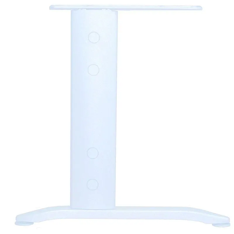 Bureau droit IDRA - L180 cm - Pieds blanc - plateau imitation Erable