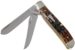 Case Mini Trapper Brown Bone, Peach Seed Jig, 42652, 6207 SS couteau de poche