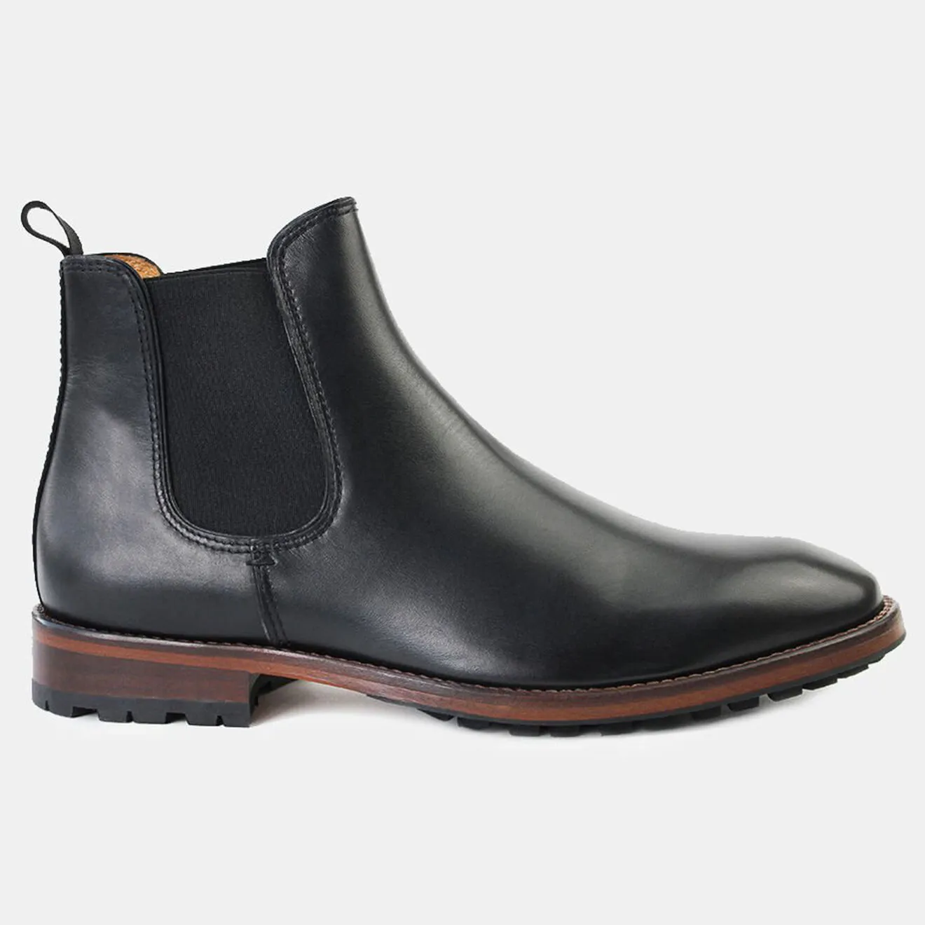 Chelsea Boots en Cuir Le Pressé Commando noires