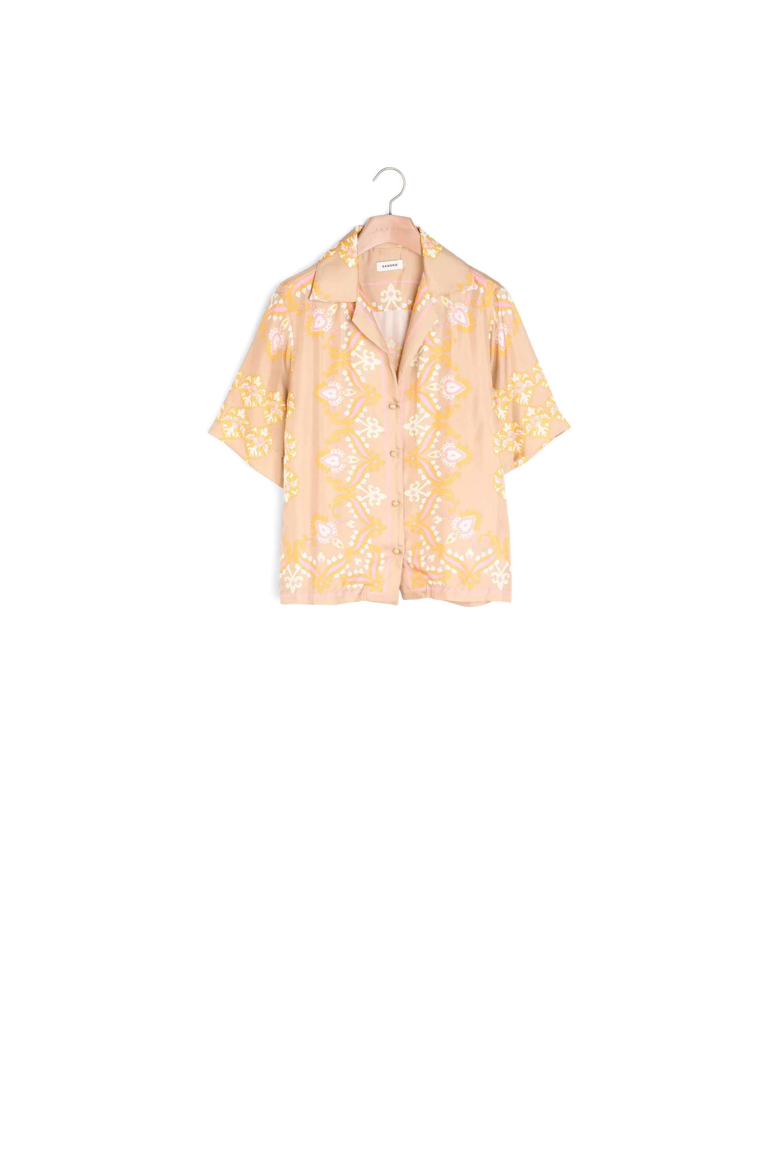 Chemise en soie imprimée
