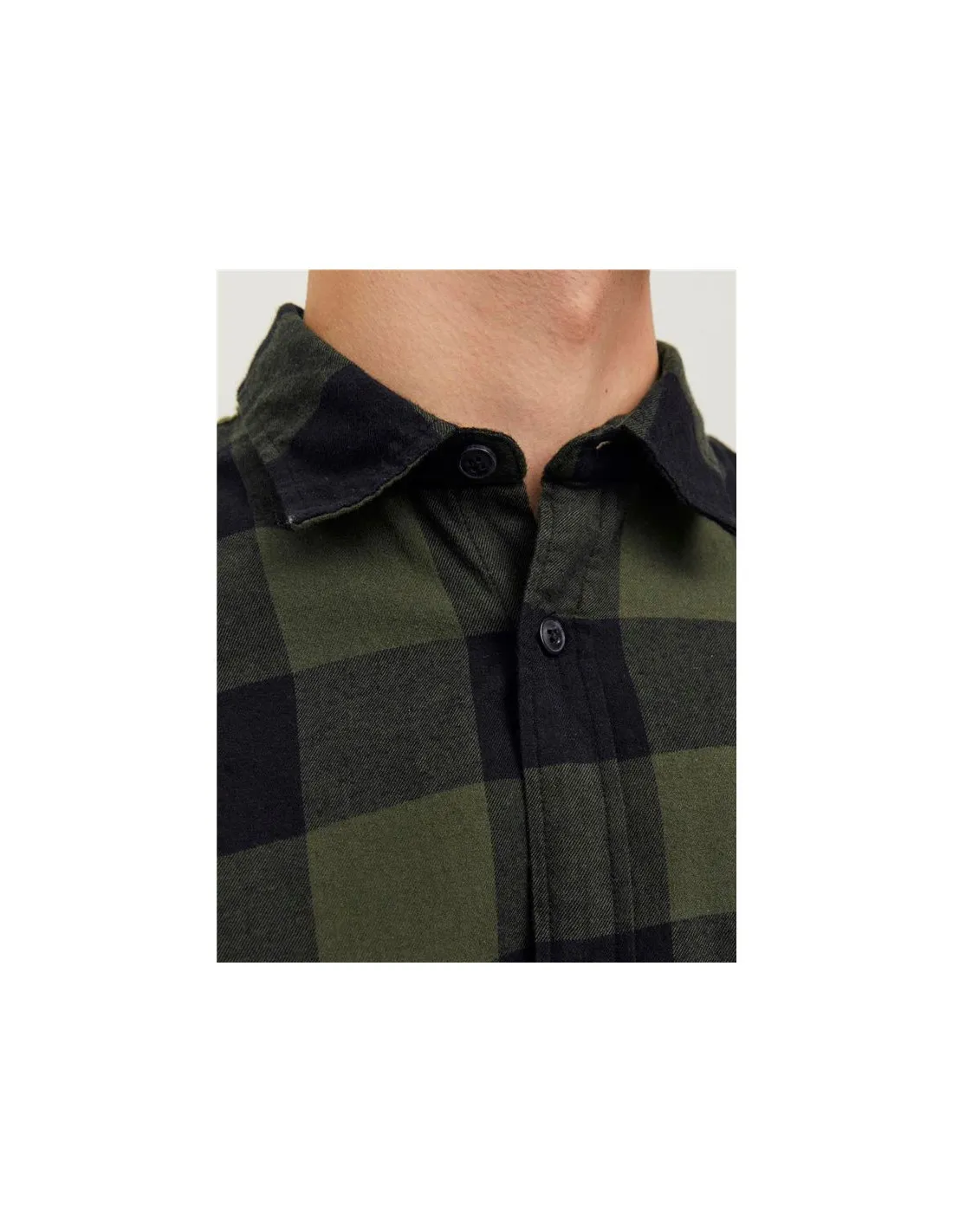 Chemise Homme Jack & Jones gingham Twill Dusty Olive