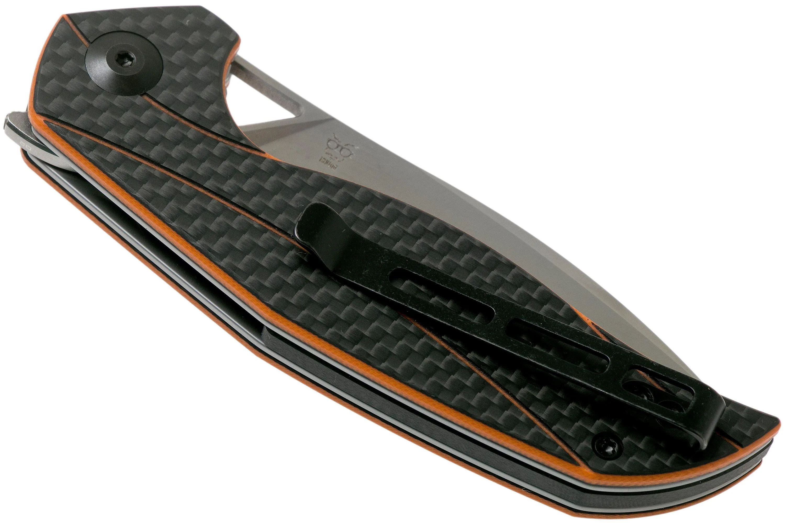 Civivi Anthropos C903A Carbonfiber & Orange G10 couteau de poche, Elijah Isham design