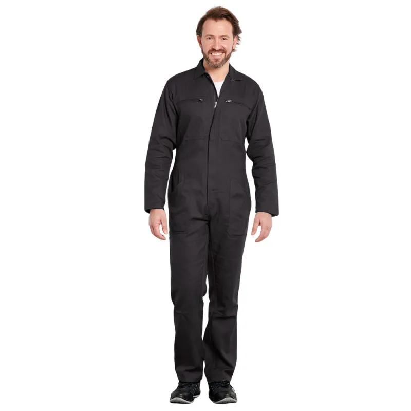 Combinaison pro gris foncé 100% Coton Sanfor JUAN PBV