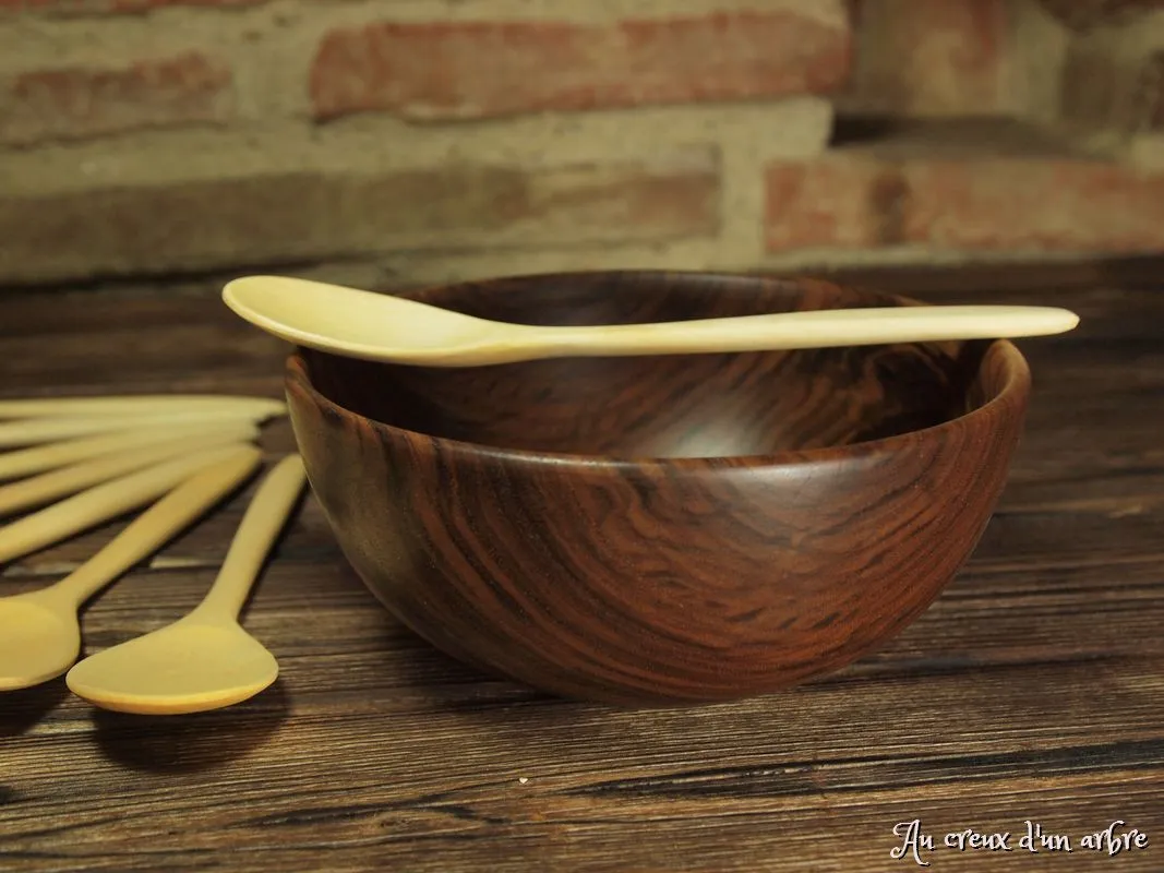 Cuillère en bois pour manger (adulte) en érable 