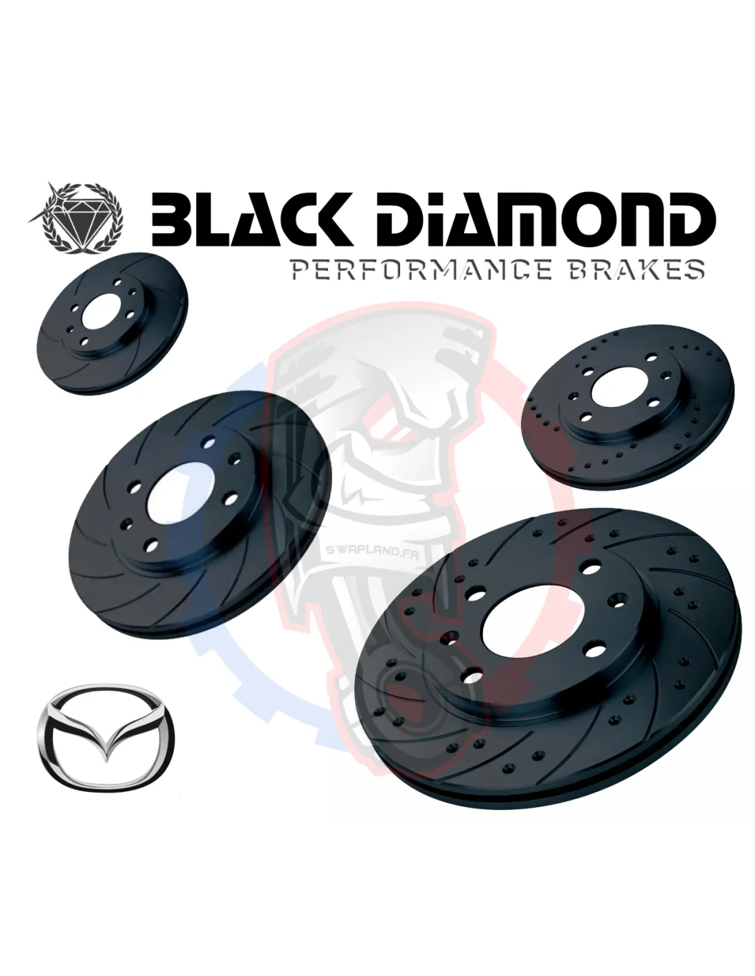 Disques de frein Black diamond pour MAZDA Xedos 6 