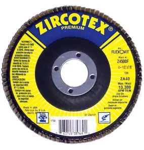 Flexovit Z4500F Disque à feuillets zircomax®premium 4-1/2" x 7/8" ( grain 40 )