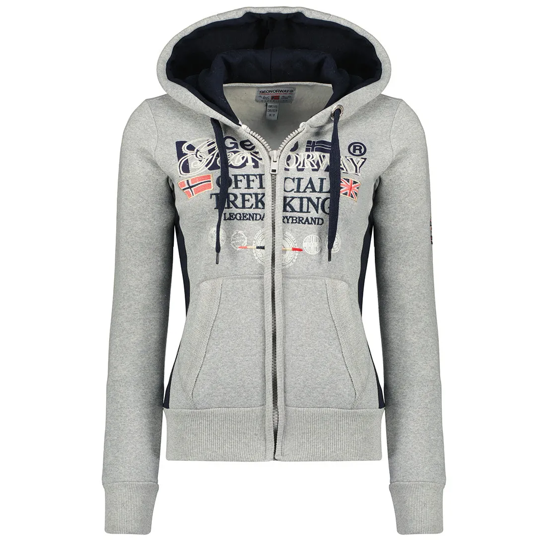 Geographical Norway Gladys Femme - Sweat Gris Clair