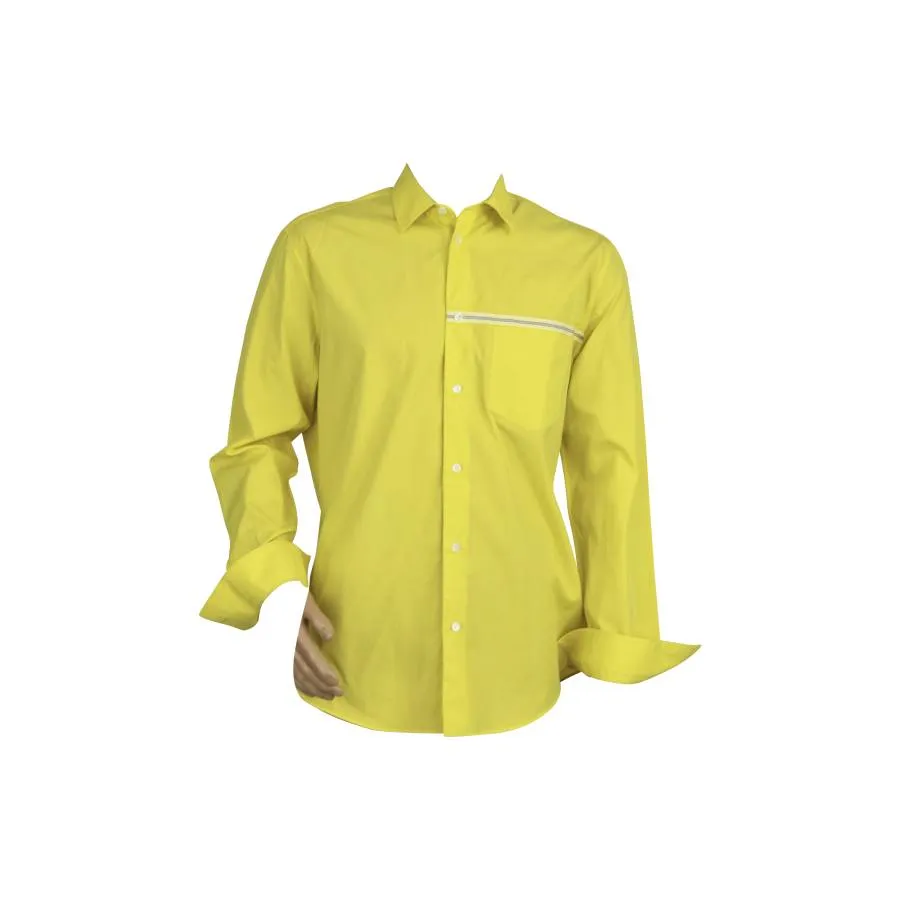 Hermès Chemise en coton jaune
