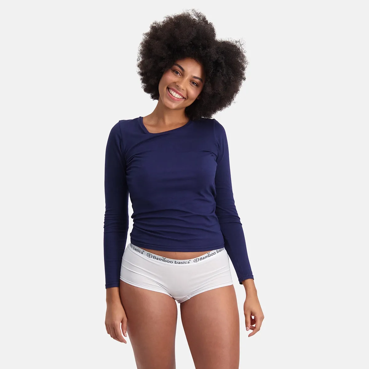 Hipster Bamboo Basics Femme Iris White (Lot de 2)