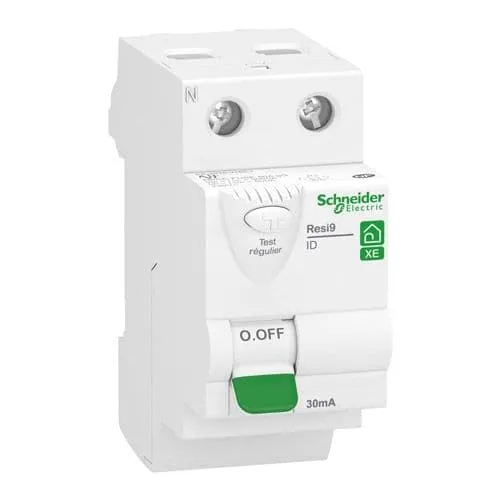 Interrupteur différentiel SCHNEIDER 63A 30mA type A Resi9 XE - R9ERA263