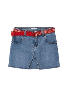 Jupe en denim Mayoral avec ceinture Fantaisie pour fille
