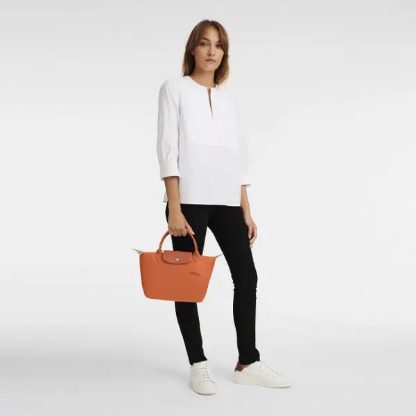 Longchamp - Le Pliage Green Sac porté main S Carotte