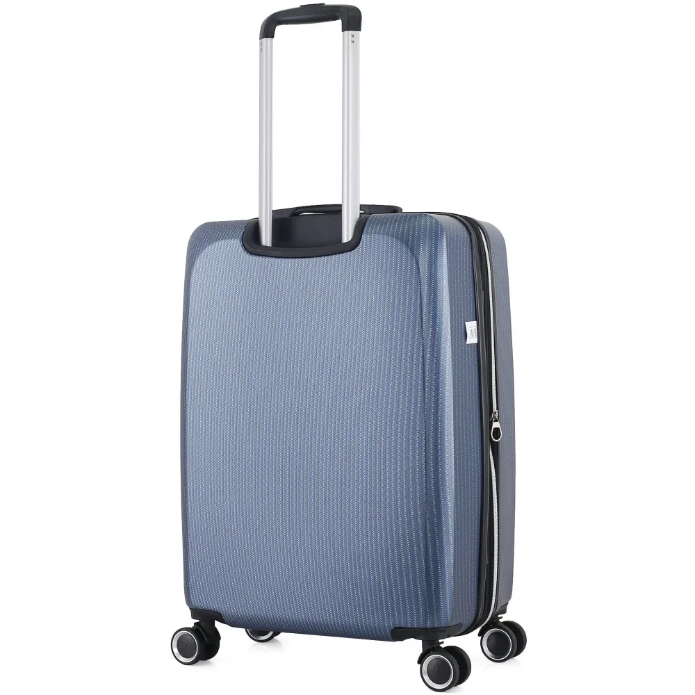 Lot de 3 valises Extensible Rigide Trolley Polycarbonate - LYS Paris 379/3 Couleur Bleu