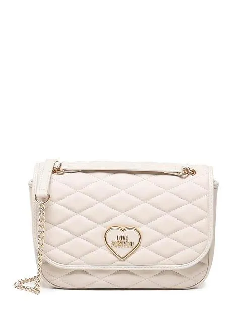 Love Moschino Romantic Convertible Sac Bandoulière/Épaule Ivoire - Achetez À Prix Outlet!