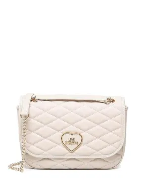 Love Moschino Romantic Convertible Sac Bandoulière/Épaule Ivoire - Achetez À Prix Outlet!