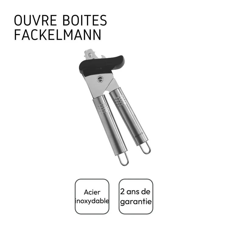 Ouvre boîte manuel inox | Fackelmann