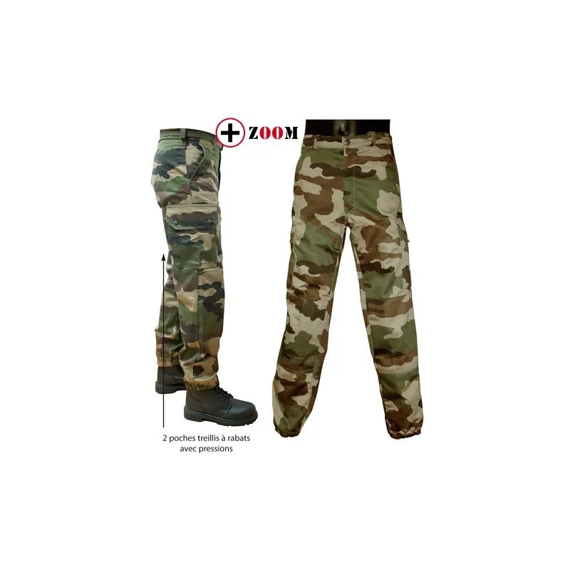 Pantalon militaire pince F2 AT camo OPEX, moyen
