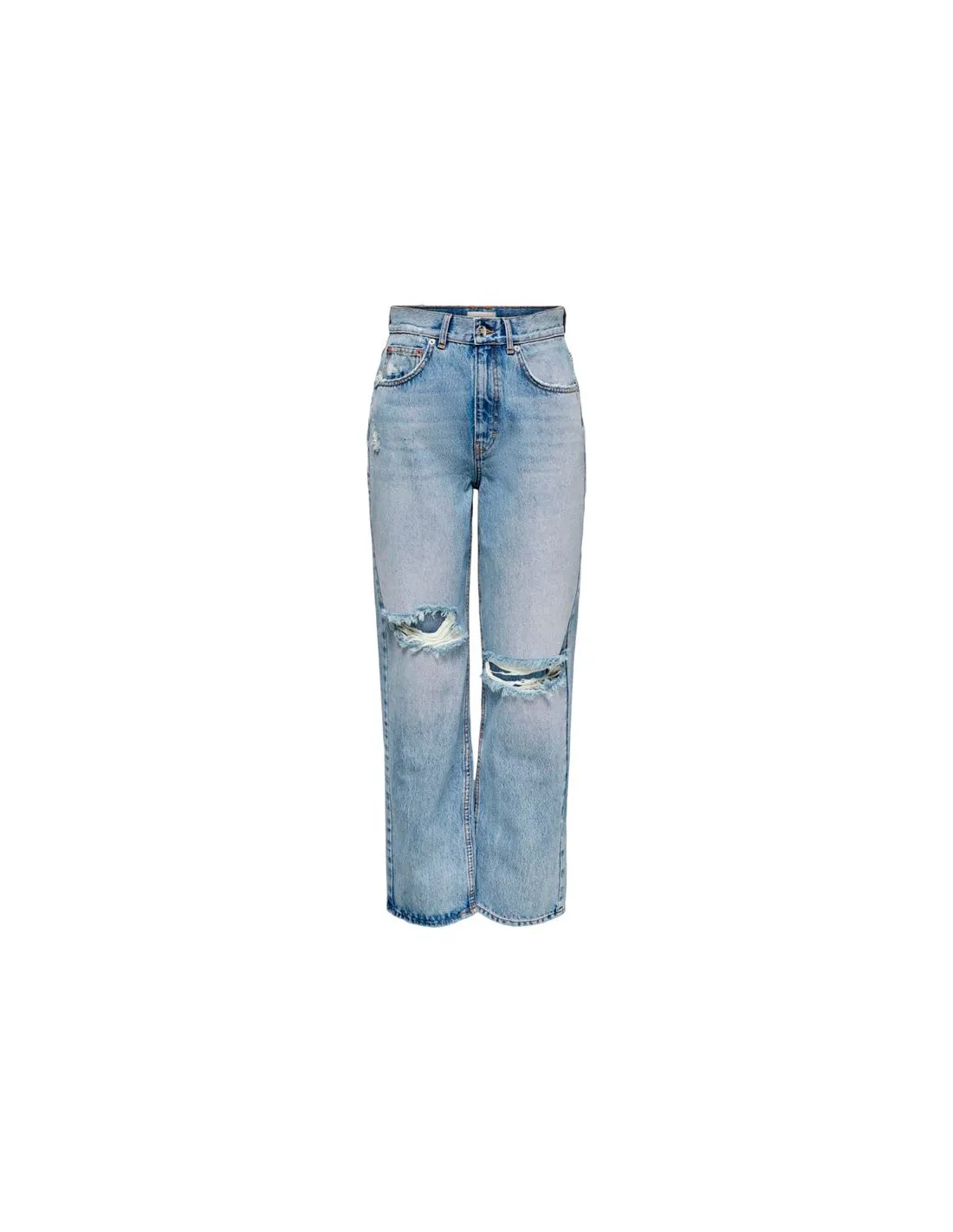 Pantalon Only robyn Mw St L Ak Ds Dot478 Denim bleu moyen Femme