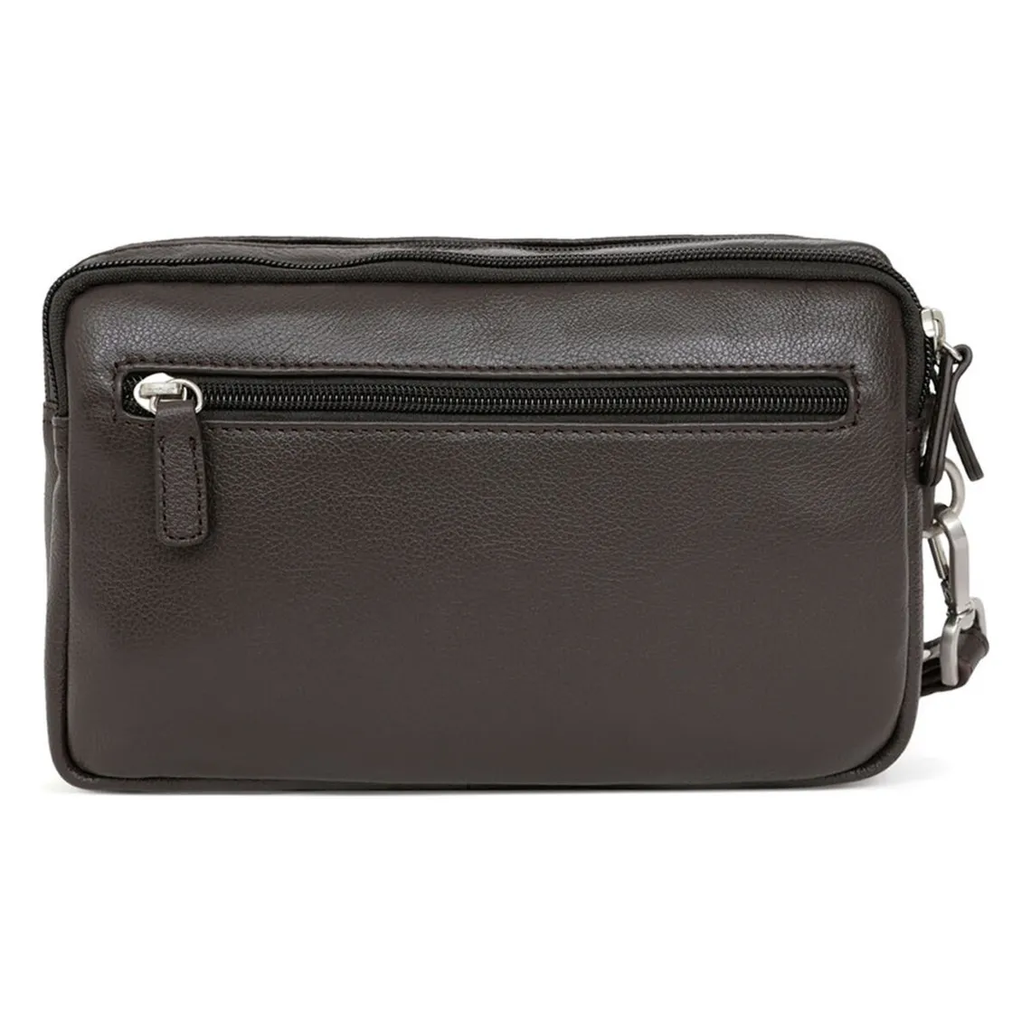 Pochette dragonne Cuir CONFORT Marron foncé Cody | 3 Suisses