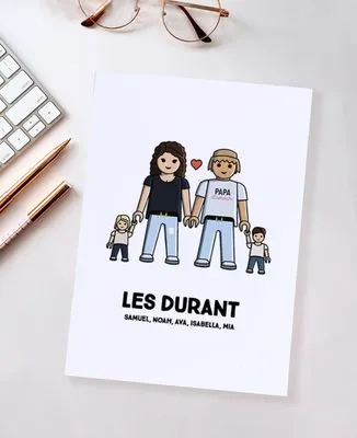 Pochette Famille jouet personnalisé