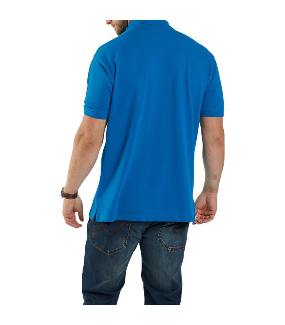 Polo avec manches courtes et col français North 56°4 coton bleu