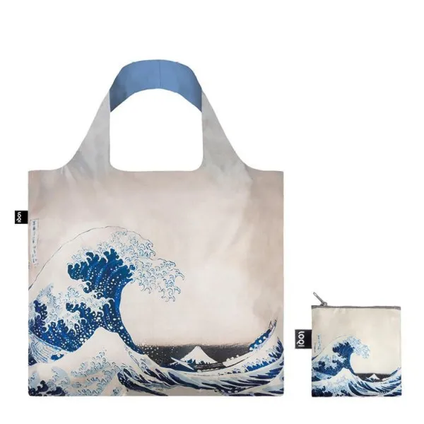Sac avec pochette Loqi Museum Hokusai The Great Wave, 1831