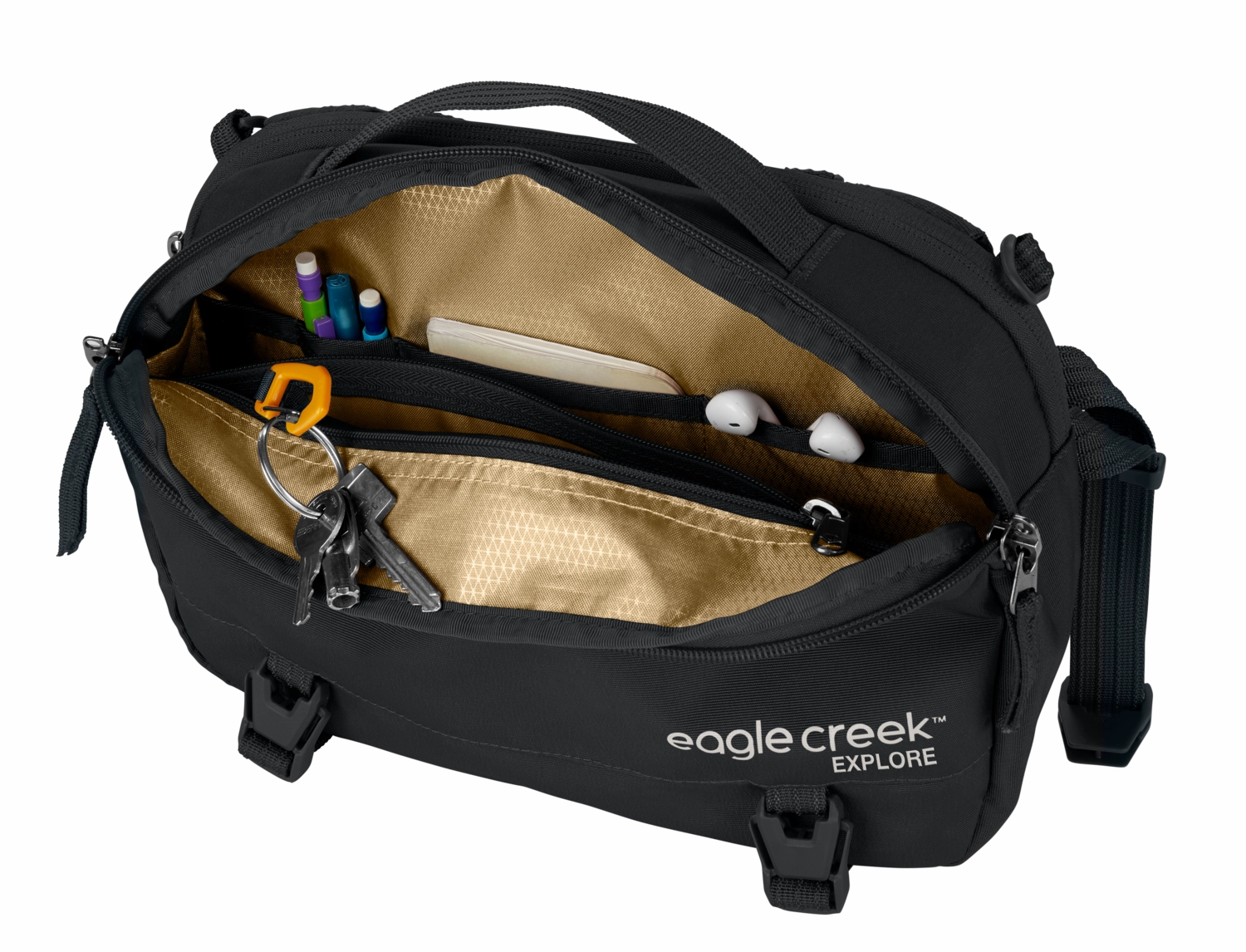 Sac Bandoulière Eagle Creek Explore Mini Messenger Bag Black