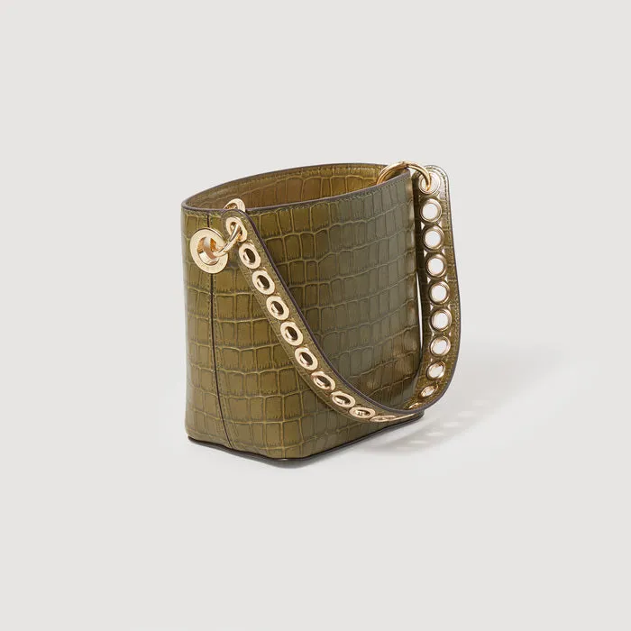 Sac seau en cuir