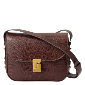 SOEUR  Sac bandoulière en cuir bellissima mini - Marron
