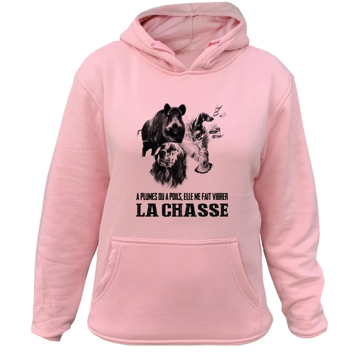 Sweat Chasseresse Setter – Elle me fait vibrer
