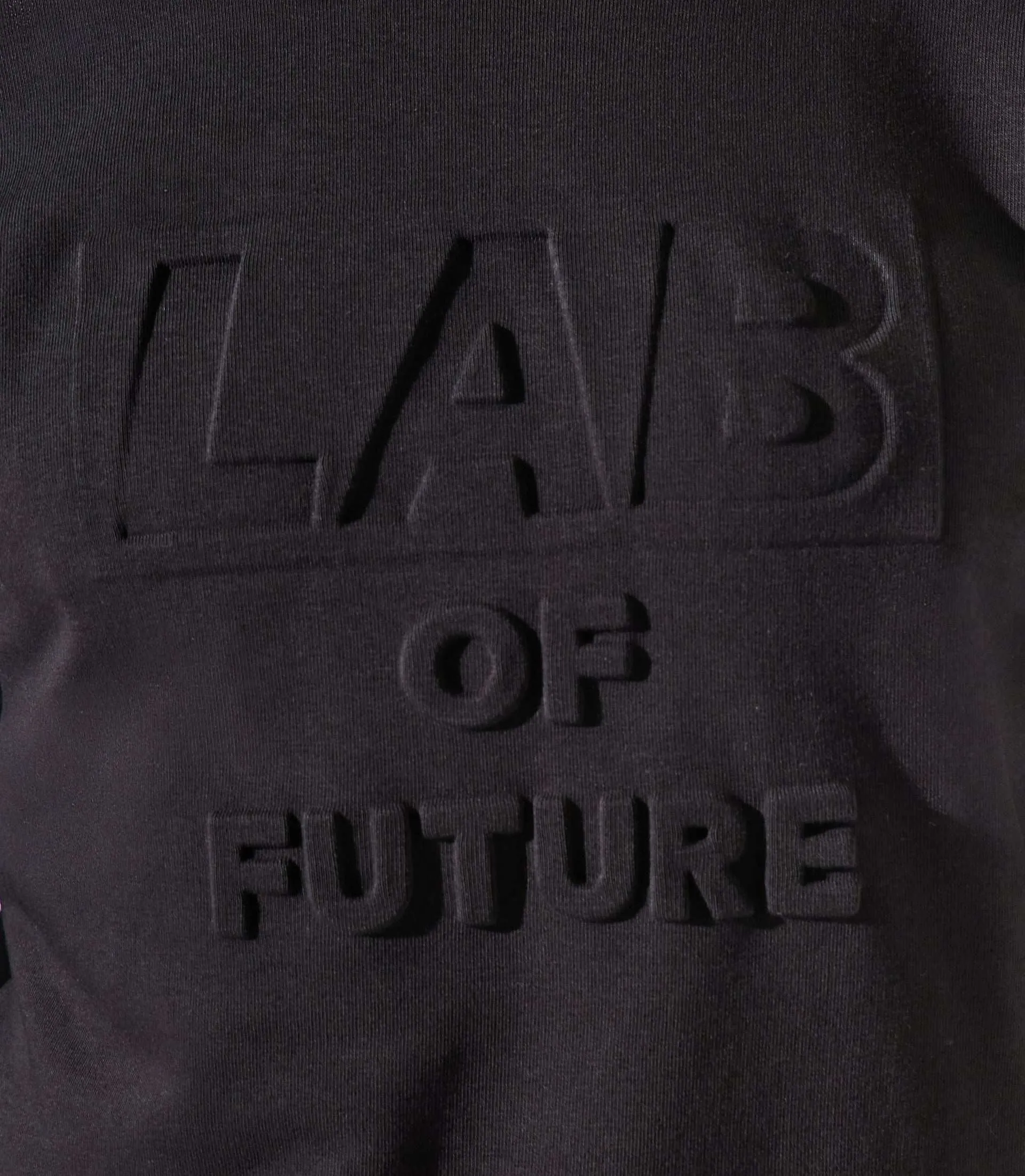 Sweat col rond fantaisie noir