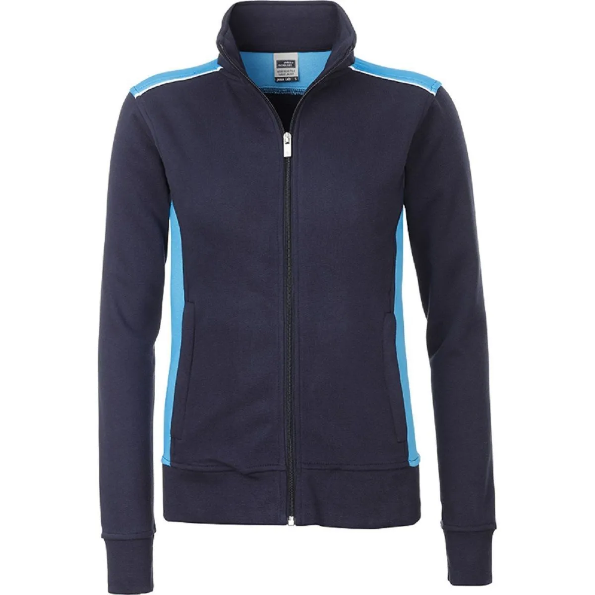 Sweat de travail zip intégral - Femme - JN869 - bleu marine 