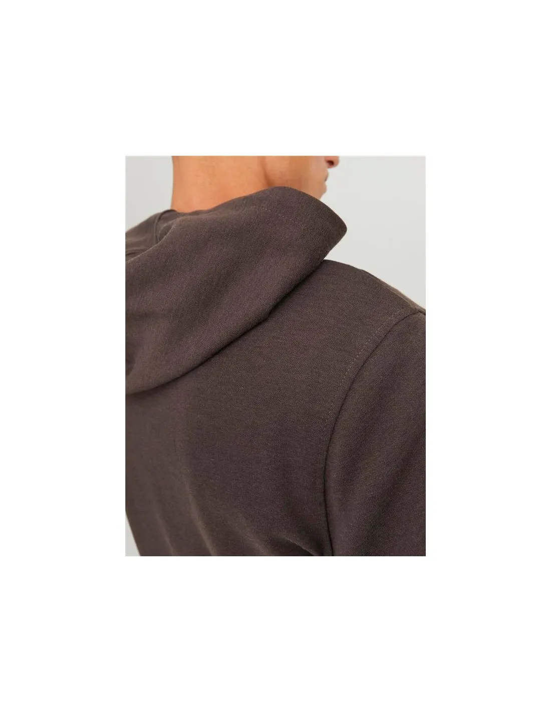 Sweat Jack and Jones Jcoair Zip. Homme Seal Marron