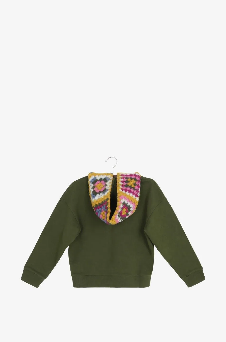 Sweat-shirt à capuche bi-matière fille Jeune