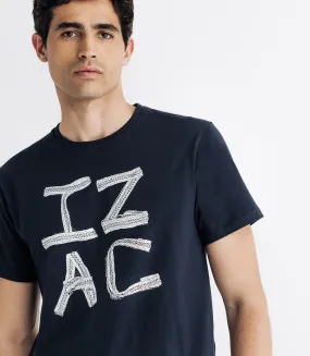 T-shirt col rond marine