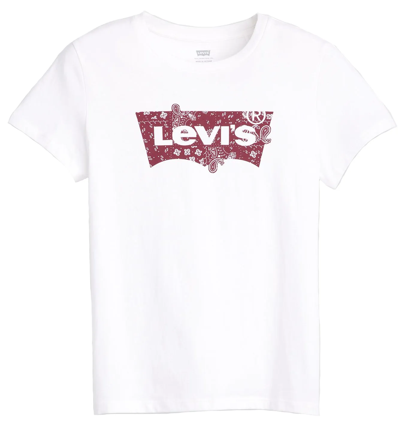 t-shirt femme  levis the perfect tee emme patchwork