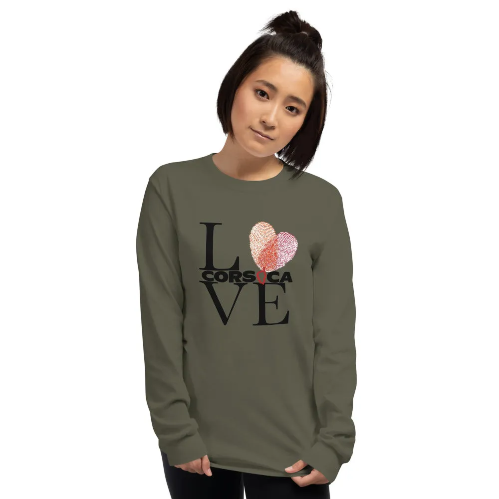 T-shirt Love Corsica à manches longues