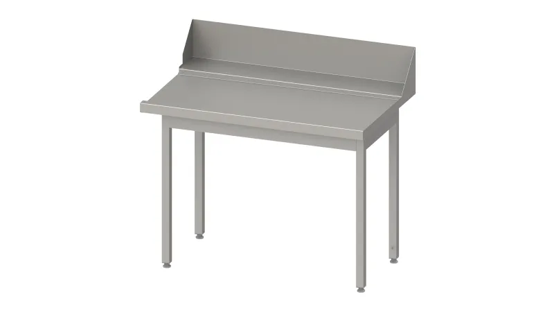 Table d&#039;évacuation Stalgast &quot;Pro&quot; guide panier avec pente 1800x750x880mm montage côté droit dosseret 