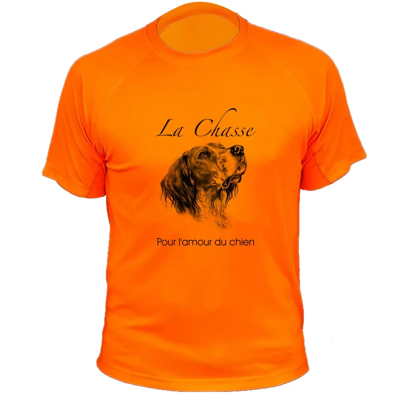 Tee shirt de chasse – Pour l’amour du chien epagneul