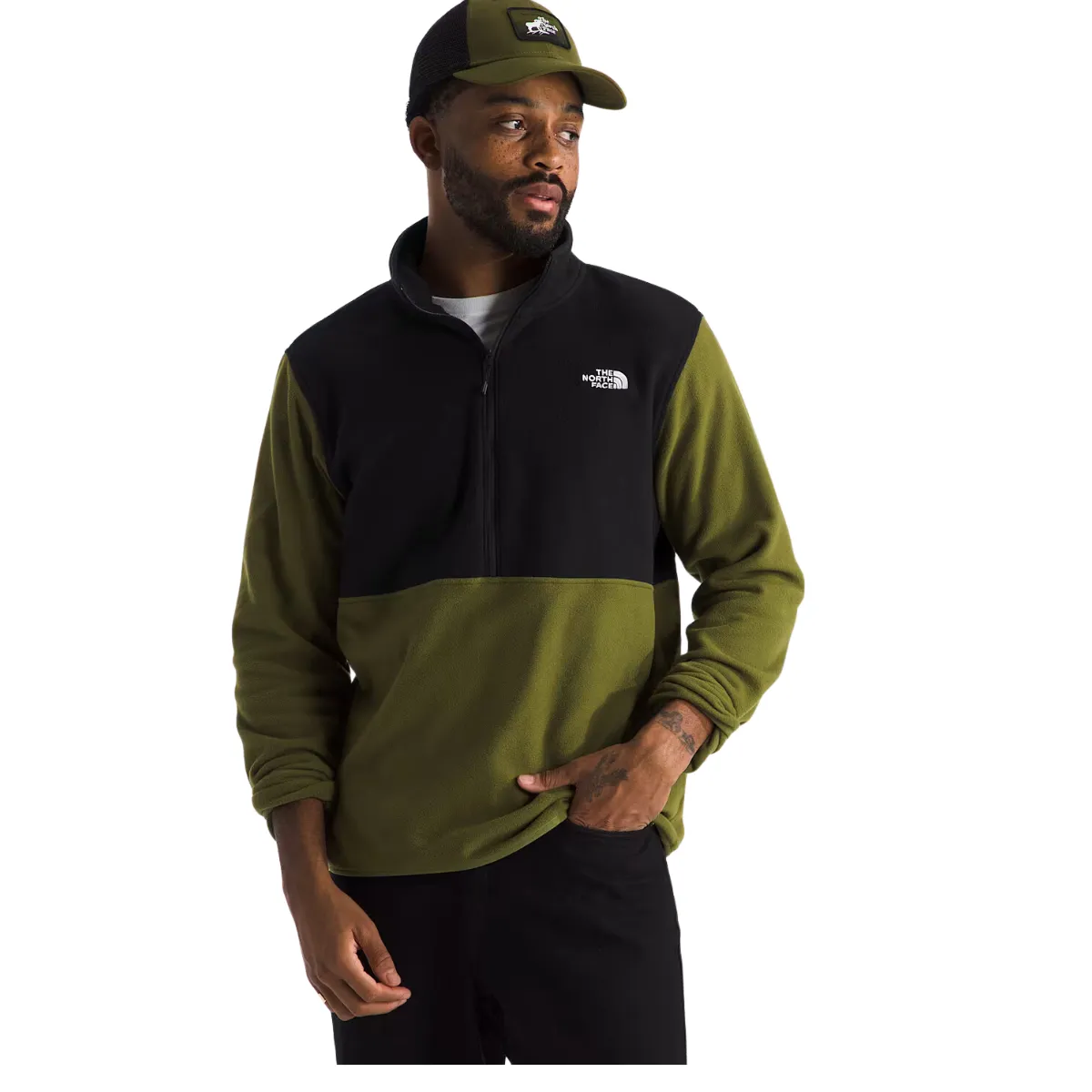 The North Face Chandail  Manches Longues Glacier Fleece 1/2 Zip - Homme