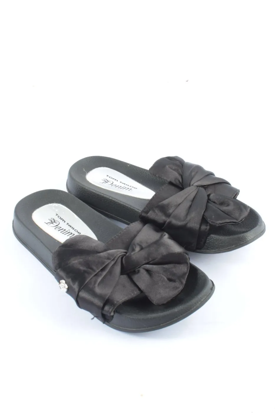 Tom Tailor Sandales confort noir imprimé avec thème style décontracté