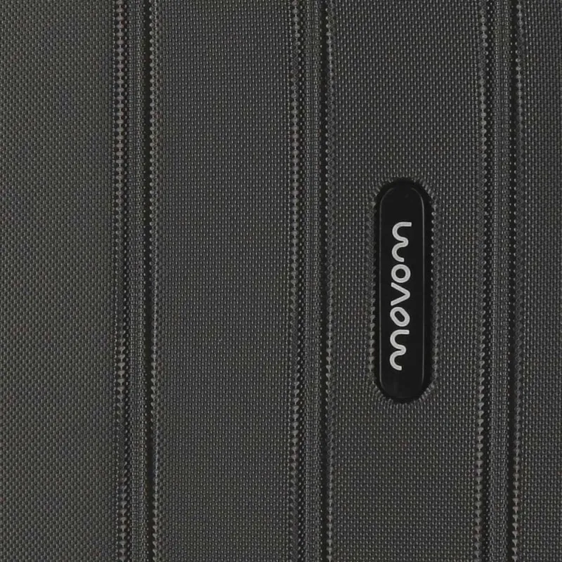 Valise extensible 75cm MOVOM "Wood" noir | Planetebag.com