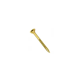 Vis bois à tête fraisée torx filetage partiel bichromaté jaune ROCKET de 4,5 x 60 m/m